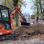 Glasfaserleitung Reparatur