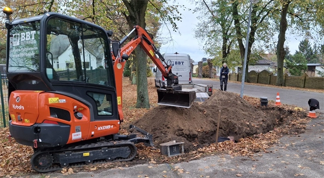 Glasfaserleitung Reparatur